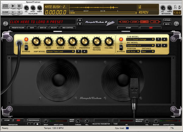 Ik multimedia Amplitube guitar amp simulator