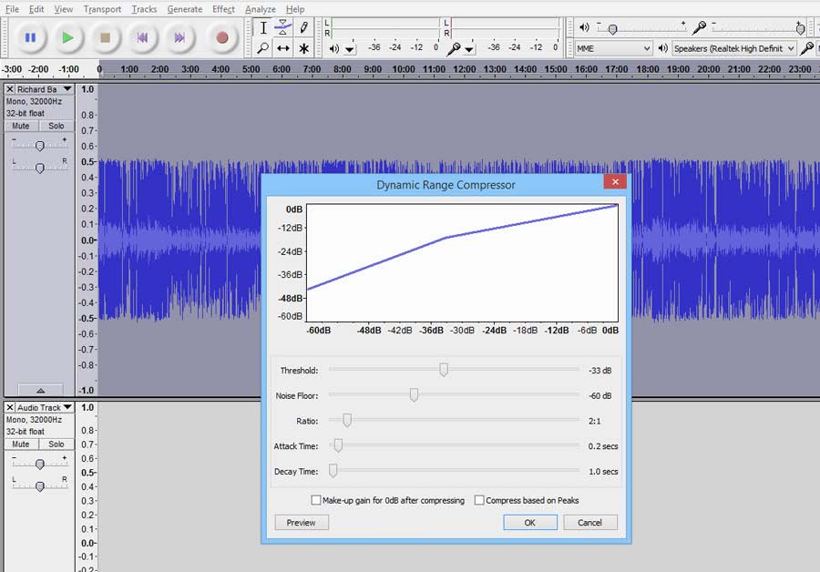 audacity recording program