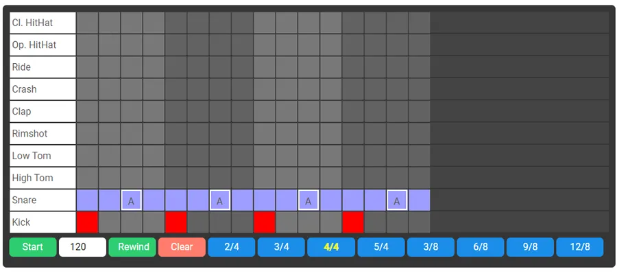 drum machine pattern