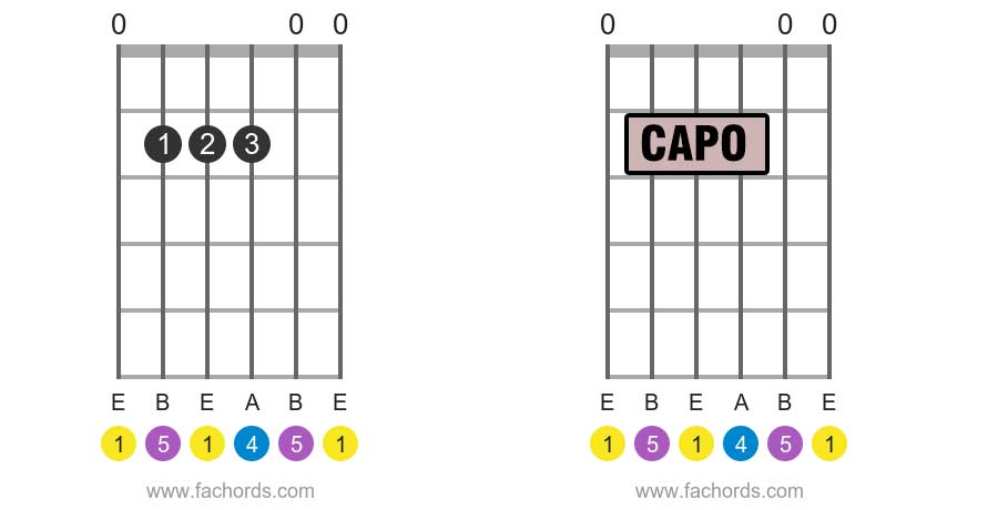 guitar chords capo