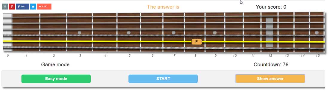 guitar notes trainer