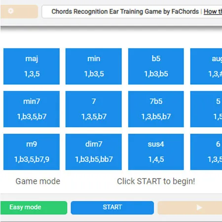 chords recognition ear training software