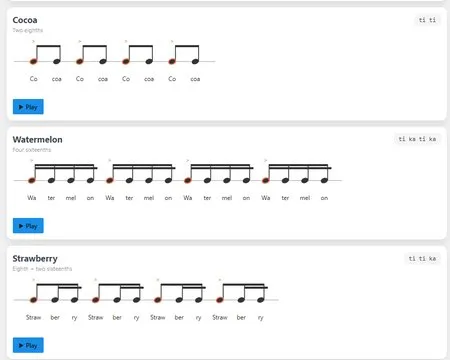 rhythmic dictation training tool
