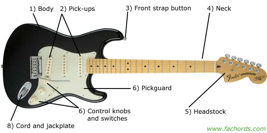 Guitar Parts Names: Know The Parts Of Electric Guitar