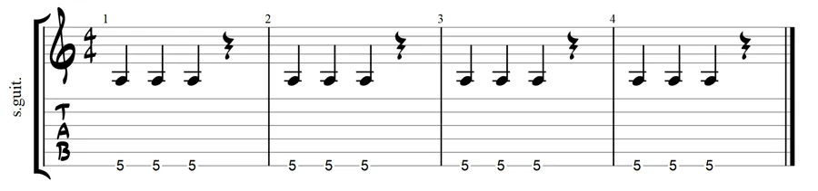 how to count music exercise 1