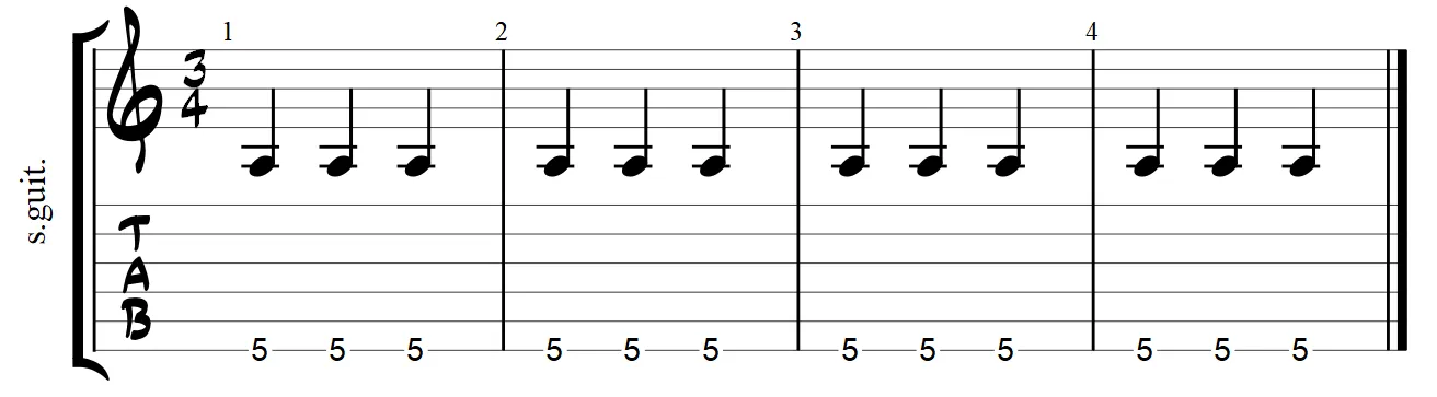 how to count music exercise 1