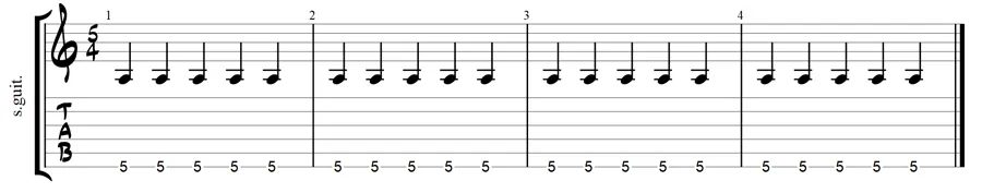 how to count music exercise 1