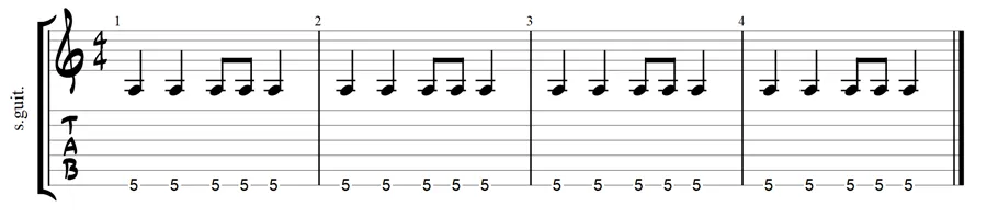 how to count music exercise 1