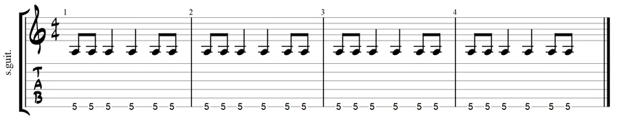 how to count music exercise 1