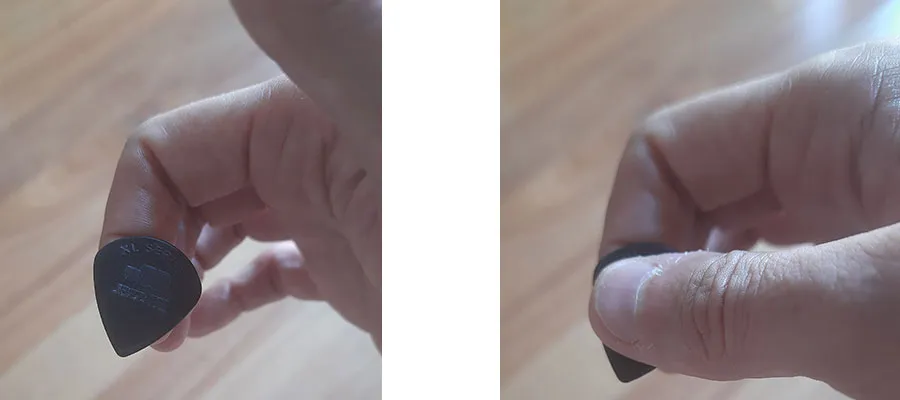 how to grip the pick