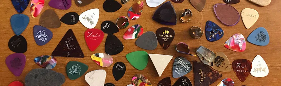 series of guitar picks