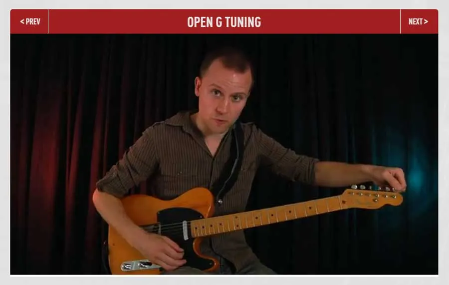 Open G tuning Video Lesson