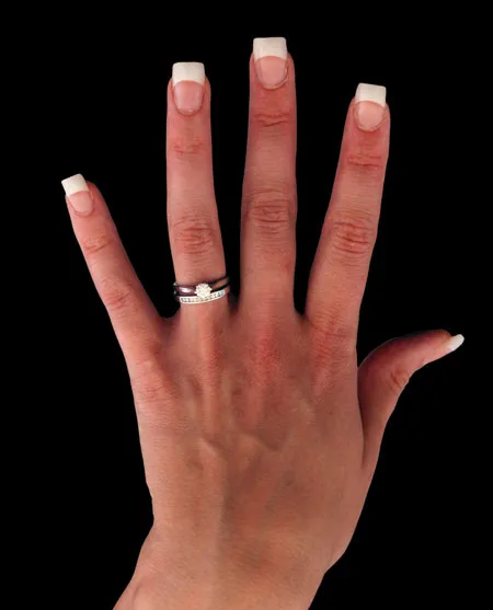 hand with long nails