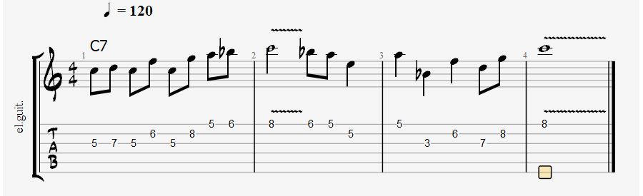 Mixolydian scale over dominant chord