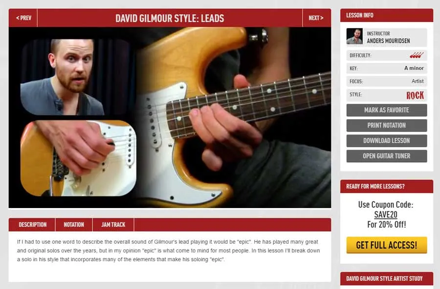 online guitar lessons