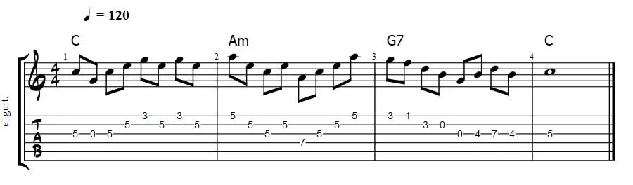 solo using chord tones