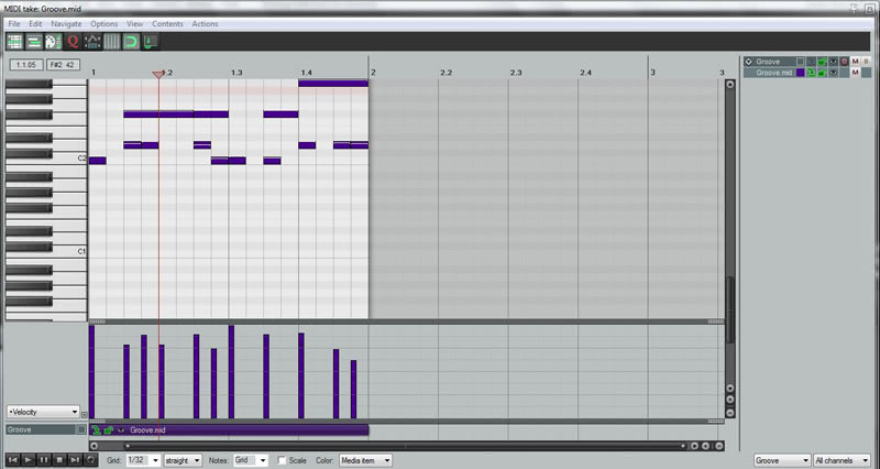 simple recorder with click track and loop