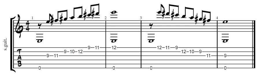 E major scale