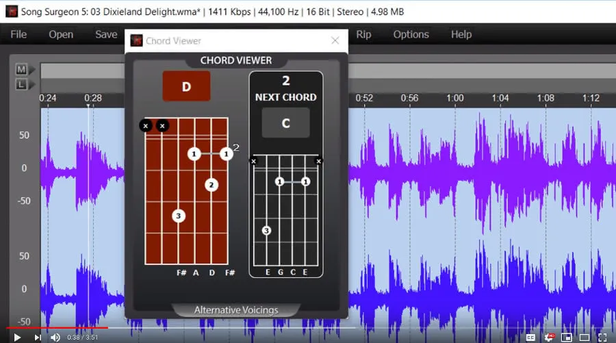 chord detection feature