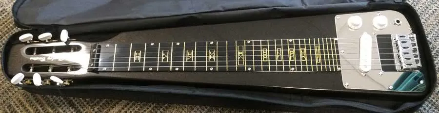 lap steel guitar black