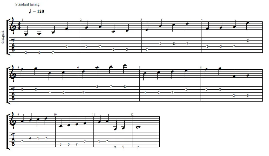 string skipping exercise 1