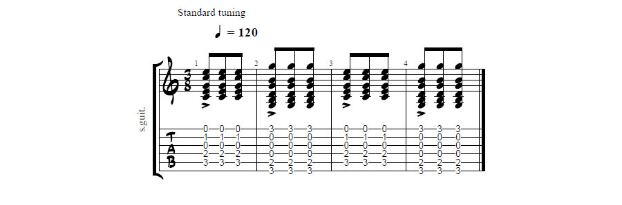 time signature 3/8